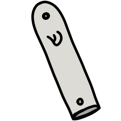 simple drawing of ashkenazi-styyle mezuzah